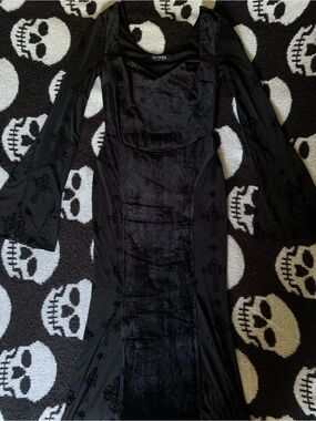 Velvet Gothic Maxi Dress
